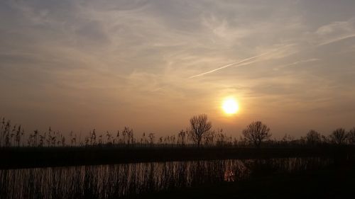 evening sunset landscape