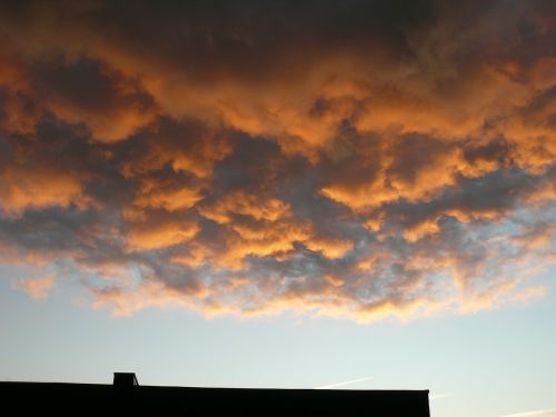 evening clouds clouds sunset