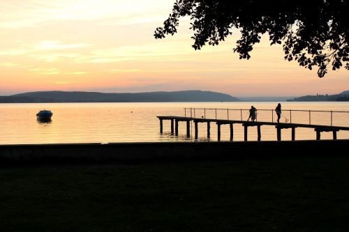 evening red bodensee austria