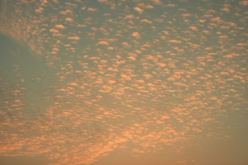 evening sky clouds mood