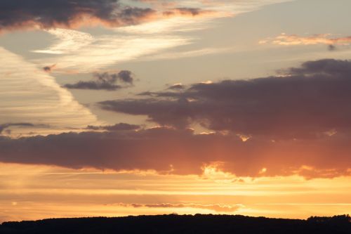 evening sky sky afterglow