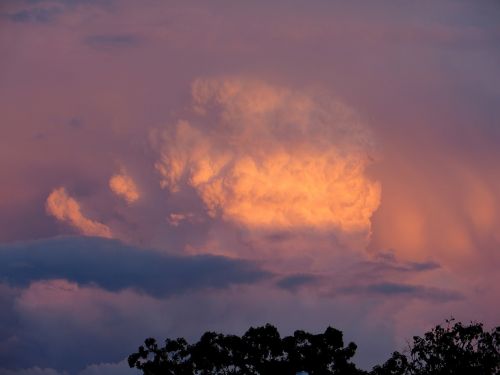 evening sky clouds sunset