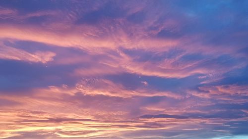 evening sky november dresden