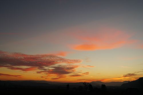 evening sky dusk afterglow