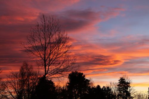 evening sky nature abendstimmung