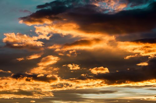 evening sky sky clouds