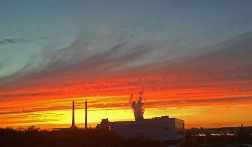 evening sky mood afterglow