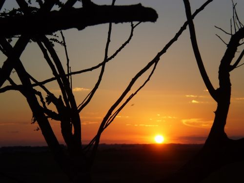 eventide sunset landscape