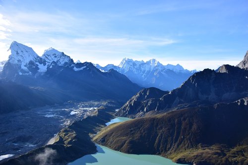 everest base camp  gokyo ri  glacier