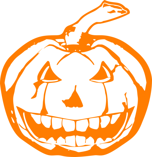evil halloween pumpkin