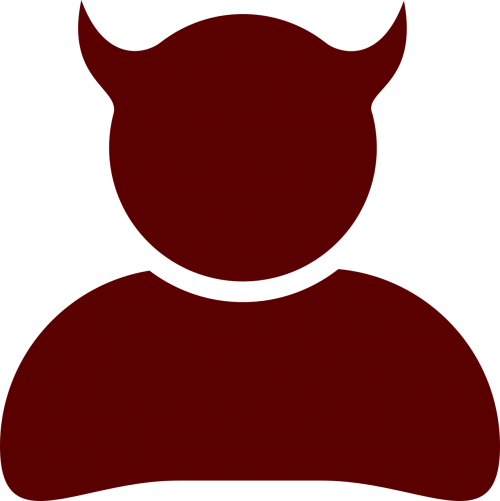 evil user silhouette