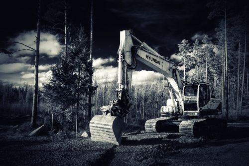 excavator forest construction machine
