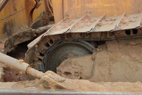 excavators construction vehicle chain