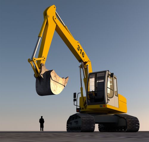 excavators blade construction machine