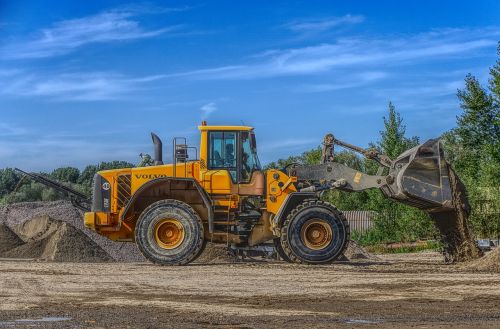 excavators open pit mining pebble