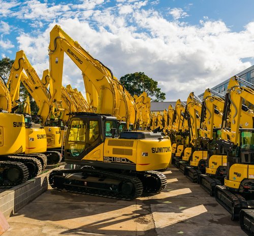 excavators  machine  work