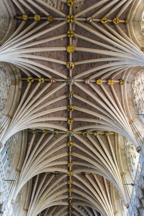 exeter  cathedral  vaulted ceilings