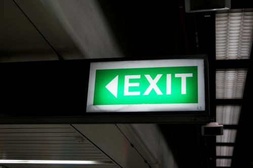 exit sign symbol