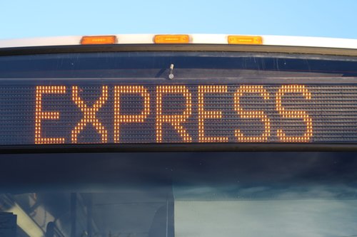 express  bus  weather vane