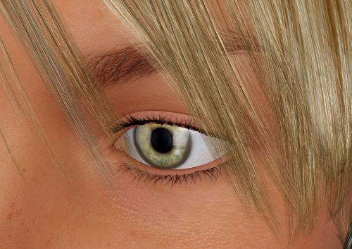 eye hair pupil