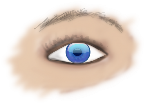 eye iris blue