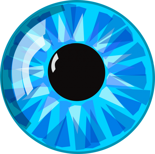 eye blue pupil