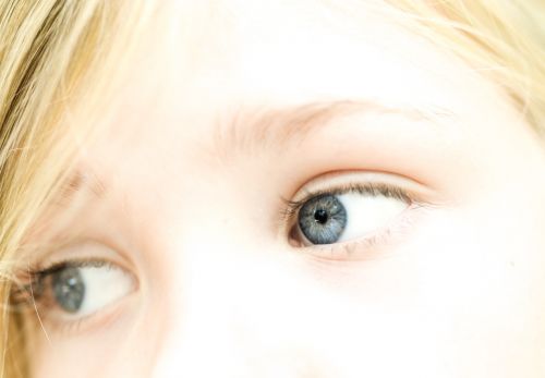 eye girl close up