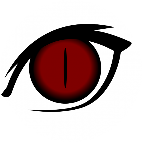 eye cartoon isolated