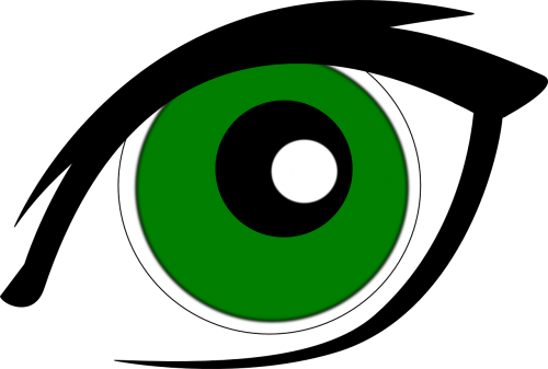 eye green stare