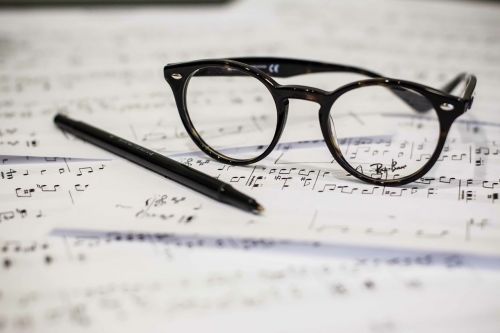 eyeglasses music sheet music