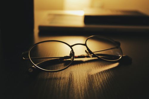 eyeglasses eyewear table