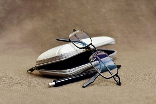 eyeglasses  glasses  pen