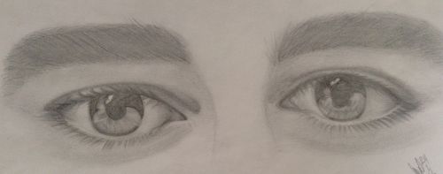 eyes young drawing