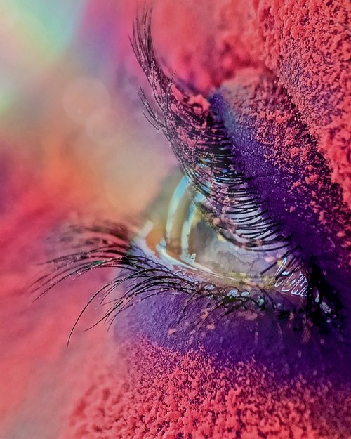 eyes  prism  rainbow