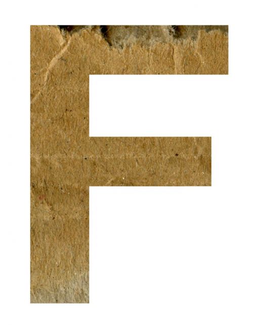 f alphabet letter
