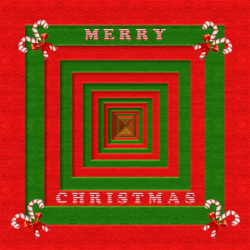 fabric 3d merry christmas