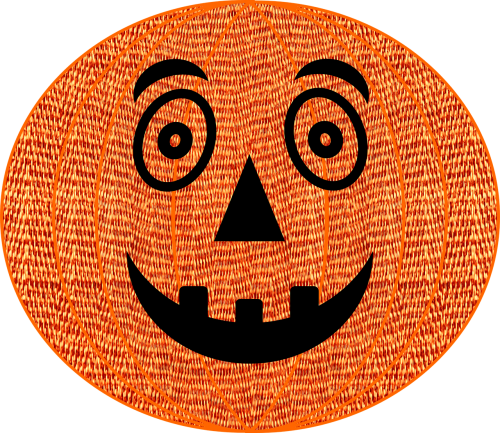 fabric halloween pumpkin