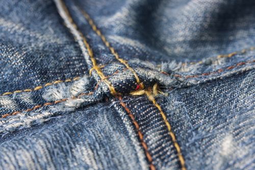 fabric sewing jeans