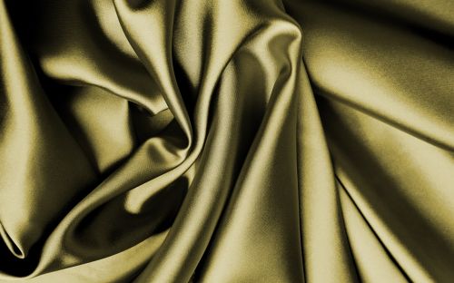 fabric silk gold