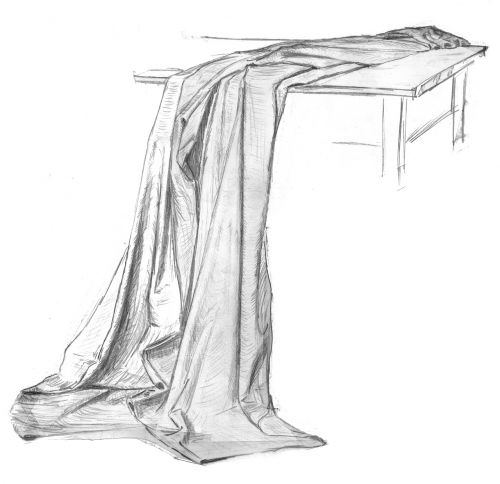 fabric fold fall of the folds