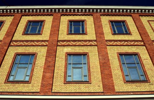 facade window brick