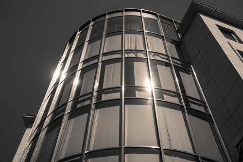 facade  glass  metal