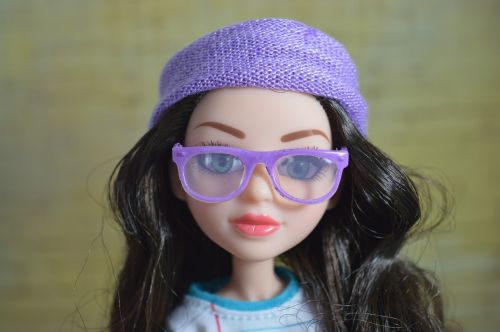 face doll glasses