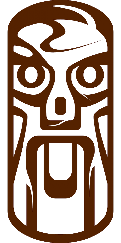 face tribal wood