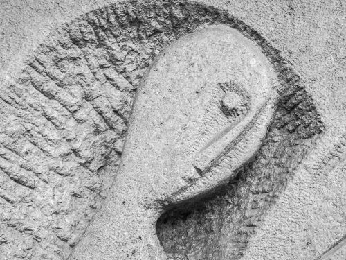 face stone sculpture