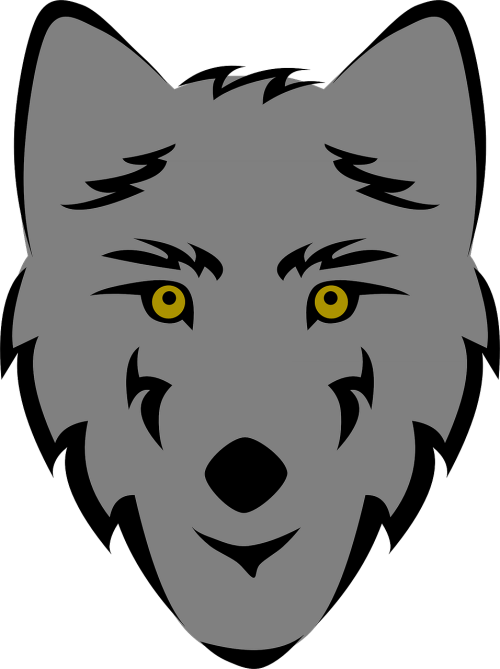face wolf head