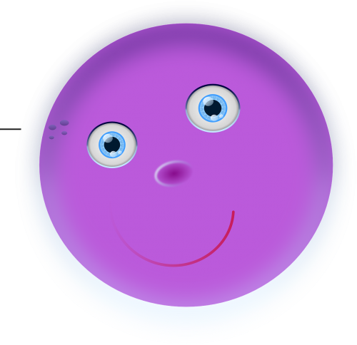 face smiley purple