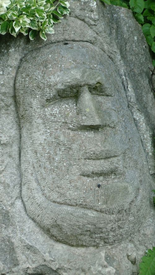 Face On A Rock
