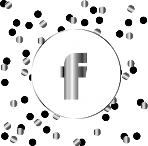 facebook silver icon