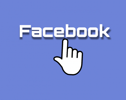 facebook click hand